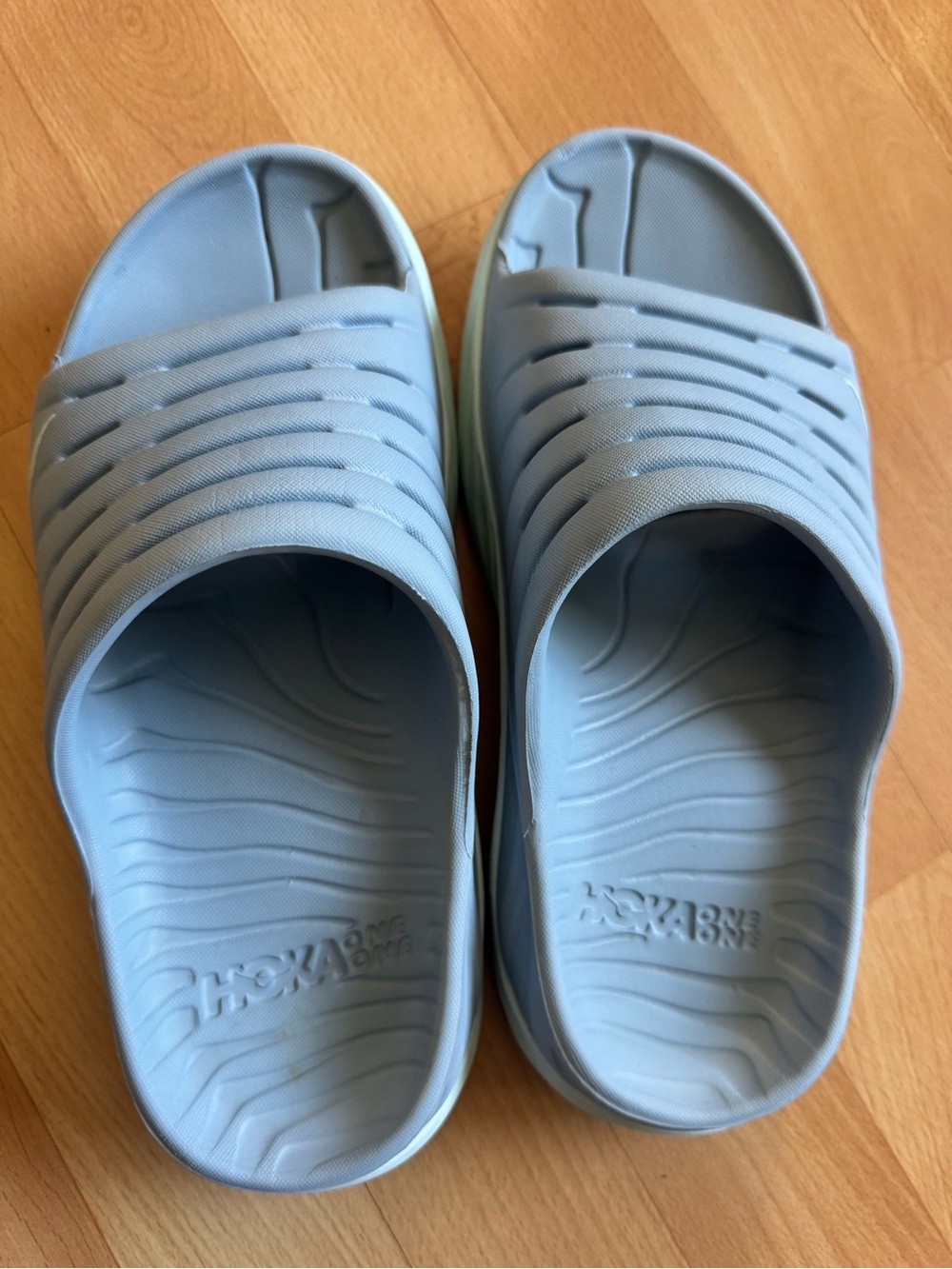 Hoka Light Blue Slide Sandals for Women